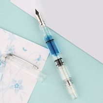 버터필감 만년필 입문용 여자 남자 선물 선물용 투명 클리어 데몬 펜, EF