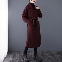 더블버튼 울 여자 롱코트 하늘비즈 A31 P785D178