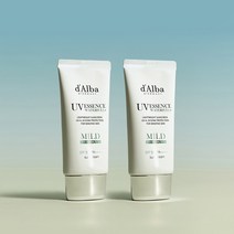 최대 64% / 달바 비건 마일드 선크림 50mlX2개 무기자차 논나노 순한 온 가족용 민감성 자외선 차단제, 1+1 마일드 50ml(2개)
