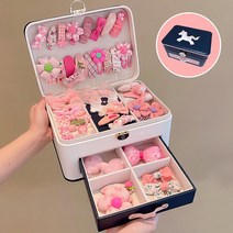 대용량머리끈 랜덤 케이스 헤어끈 머리끈세트 모음 고무줄