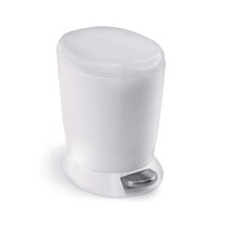 심플휴먼 6L 발스텝 원형 휴지통 미국직구, 블랙, 1개