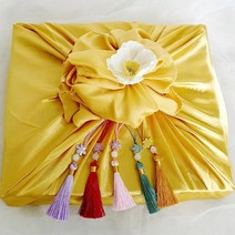 명절 추석선물포장용 전통노리개 보자기 선물포장줄, 퍼플 + 보자기