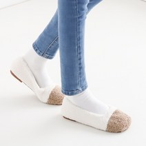 니나스파리 투톤 뽀글 퍼 로퍼