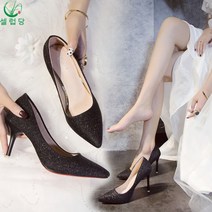 셀럽당 여성용 글리터 스틸레토 하이힐 7cm/10cm
