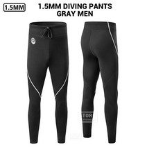 서핑 보드 용품 Neoprene스쿠버 다이빙 슈트 남성용 수중 낚시 스노클링 잠수복 스피어피싱 윈드 1.5MM, [04] L, [07] MB201 GY Only Pants