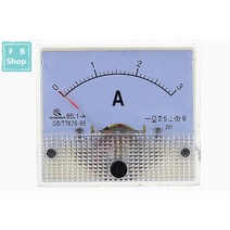 아날로그 패널 전류계 다이얼 전류 게이지 AC 미터 85L1 1A 2A 3A 5A 10A 15A 20A 30A 50A 75A 1 개, [01] 1A