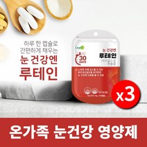 안구 망막 각막 노안 눈 시릴때 건조할때 침침할때 따가울때 간지러울때 영양 공급 에 좋은 먹는 시력 눈건강 황반변성 루테인 영양제, 3BOX(3개월분)