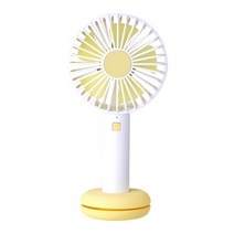 스미다 휴대용 도넛크래들 핸디팬, SMD-S8000PLUS, 옐로우