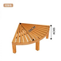 계곡평상 마루 조립 야외 부식 방지 나무 바닥 테라스 발코니 안뜰 단단한 레저 플랫폼 정원 다다미, 31/부채꼴 테라스 길이 90x 폭 90x 높이 50c