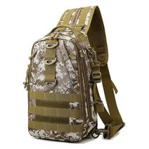 야외 군사 배낭 전술 배낭 방수 허리 가슴 등산 가방 스포츠 여행 짧은 여행 배낭 낚시 가방, 34x23x15cm, 데저트 디지털