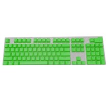 104PCS ABS 반투명 Keycap OEM 프로파일 백라이트 키 캡 기계 키보드 용, 녹색