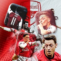 와우박스 주문제작 프리미어리그 아스날 메수트 외질(Mesut Ozil) 축구 선수 에어팟 버즈 무선 이어폰 케이스, 무광 하드케이스, 버즈(밑판 흰색)