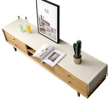 SKANDSALO 거실장 덮개 커버 광목 식탁보 냉장고 덮개 레이스 테이블 테이블보 데코뷰, 오렌지