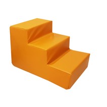 [방수계단] 까씨네 3단 레자 강아지계단 40x60x36/생활방수 닦아서 관리하는 인조가죽 애견계단, 오렌지