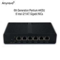 미니PC 컴퓨터 초미니 초소형 산업용 피씨 6 세대 펜티엄 4405U Pfsense 라우터 서버 6x1000M Lan 인텔 I211 Windows10 리눅스 HD VGA 듀얼 디스, [01] pfSense, [02] AU, [04] Barebone(NO RAM SSD)