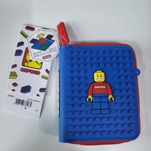 옥스포드 커스텀 지갑 키링( 스트랩 ) 포함 레고 블루