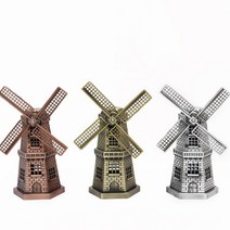 쭈bapha_네덜란드 풍차 빈티지 엔틱모형 건축물미니어쳐 장식 미처품 미쳐품 인테리어소품 장식품 미쳐♥LtMS, ♥LtMS골드메탈