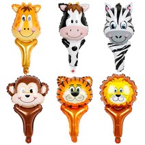 스틱 동물 풍선 은박 생일 파티 이벤트 장식 홈 선물, 호랑이