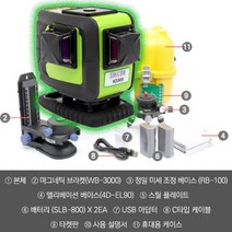 신콘 레이저레벨기 4D30S 전자식 그린 6배밝기 일제샤프다이오드, 1개