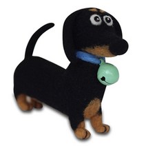 울트라패션 양모펠트 강아지 고양이 브로치 인형 DIY 펠트 패키지, 05_스탠딩 닥스훈트
