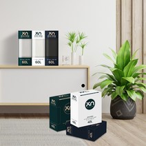 [온리브]프리미엄 쏙비닐 배접 분리수거 재활용 봉투 리필 40L / 60L 50매, 중 (60L), 투명