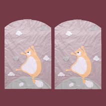 C2L 반투명 옷 덮개 수트 커버 2P 춤추는곰 60X90 옷덮개 의류커버 옷커버 행거옷커버 수트커버 옷카바 PEVA옷커버