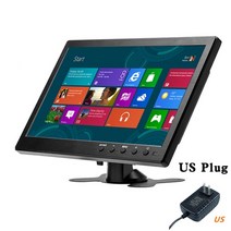 서브모니터 노트북 보조 듀얼 게이밍 플스 포터블 포도포 10.1quot lcd hd pc 모니터 미니 tv 컴퓨터 디스플레이 2 채널 비디오 입력 휴대용 보안 모니터 169, 협력사, 우리 플러그