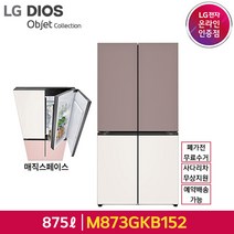 LG 디오스 오브제 컬렉션 5도어 M873GKB152, 단품