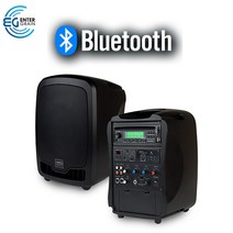블루투스 이동형 스피커 충전식 앰프내장 스피커 시스템 행사 버스킹 앰프 스피커 150W AT-117BN, 무선핀마이크