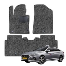 쏘나타 전차종 택시 LPG 잔디매트 카매트 풀세트 TX, 블랙 (2열3장)분리형, YF쏘나타 LPG(09년9월-14년3월)