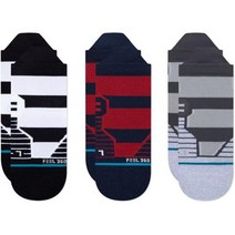 스탠스 Crossbar 탭 삭스 - 3 Pairs 양말 20M255947, M, Multi