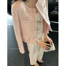미즈 9월 10월 결혼식 하객룩 긴팔 트위드 자켓 부케받는사람옷