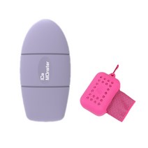 아이스 몬스터 + 스포츠타올 / 피부는 쿨함을 요구한다 / 얼굴 눈 피부 붓기 열감을 내리는 쿨링 마사지, 퍼플, 핑크