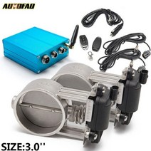 가변배기 자동차 머플러 튜닝22.252.52.753 조정 가능한 이중 catback 다운파이프 af-cut001a25d-dz용 밸브가 있는 전기 배기 밸브 컨트롤러 키트, 크기 3.0인치