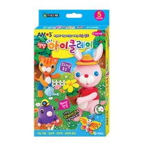 에브리데이쇼핑아모스 탱탱 아이클레이 18gx5색 (0812) 공예클레이 클레이 작품클레이 다용도클레이 클레이놀이+dpqmflepdl, 상품대박, 상품대박