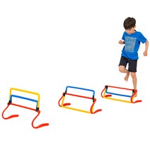 키더스 3단 허들 1개 접이식 높이조절 장애물 놀이 훈련