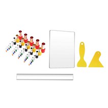 Royalways 폴리머 클레이 도구 커터 롤러 조각 프레스 블레이드 커터 롤링 핀 용 아크릴 용품 기계 모양 보드 모델링 티슈, 맑은