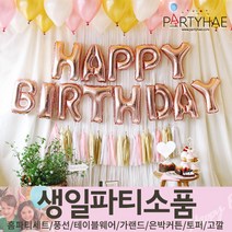 하피블리 강아지 생일파티 생일파티용품 세트, 강아지생일파티(핑크)