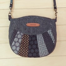마들렌 크로스백 만들기 퀼트 DIY 패키지, 블랙베리, 1개
