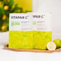 NATURE REPUBLIC 무신사 사은품 증정 비타페어C 7일 화이트닝 마스크시트(10매입), 단일옵션 NE0628