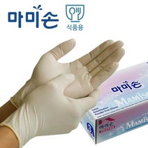 마미손라텍스장갑 식품용고무장갑 멸균라텍스장갑 주방용장갑 니트릴100매 실험용장갑 미용실장갑 위생일회용장갑 니트릴장갑L 1회용위생장갑 천연고무 일회용글러브 다용도장갑, 대형