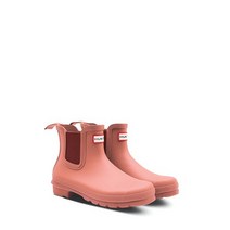 HUNTER WOMEN 오리지날 첼시 레인부츠 러프 핑크 WFS2078RMARUK