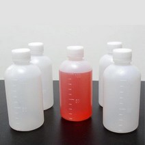 분말시약 용액보관 100ml 눈금용기 5개 과학교실 수업용 소품