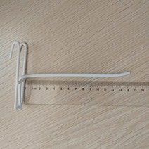 1PC 금속 그물 격판 덮개 걸이 다목적 전시위원회 선반 걸이 강철 홀더 걸이 철사 걸이 소매점 저장 전시 걸이, white-15cm