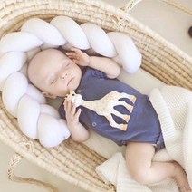 꽈배기 가드 데이베드 범퍼 아기침대 꾸미기 신생아 침대가드, 그레이
