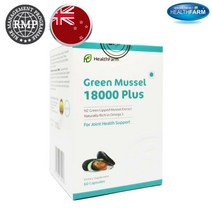 뉴질랜드 헬스팜 초록입 홍합 18000mg 60캡슐 초록홍합 푸른 녹색 그린 머슬, 단품