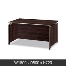 몬스터오피스 탑책상 1200 1400 1600 1800 책상 사무용책상 사무실책상, 04_탑책상1800_월넛(CO)