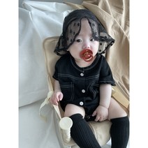 (베베)앨리린넨슈트 문센룩 여름아기외출복 블룸비