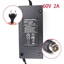 전동휠 외발전동휠 67.2v 2A 리튬 배터리 충전기 전기 스쿠터 외발 자전거 셀프 밸런싱 자동차의 지능형 충전기에 적용 가능, 60v D