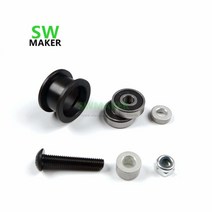 필요한 Openbuilds V-슬롯 레일 OX CNCV 슬롯 H 휠용 아이들러 풀리 휠 키트 1 세트, 02 quarter inch Spacer